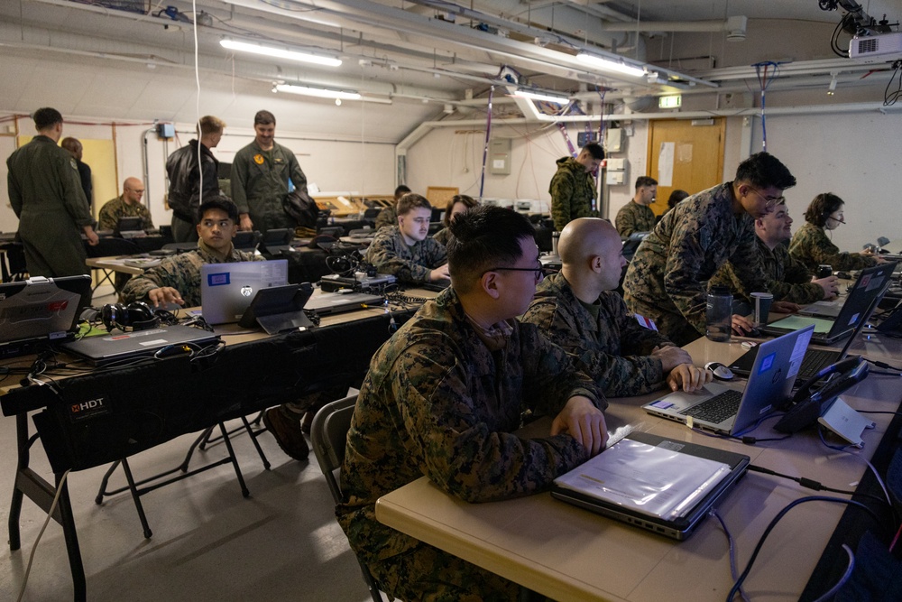 2d MAW Marines Monitor Information Systems Prior To Exercise Cold Response 2022