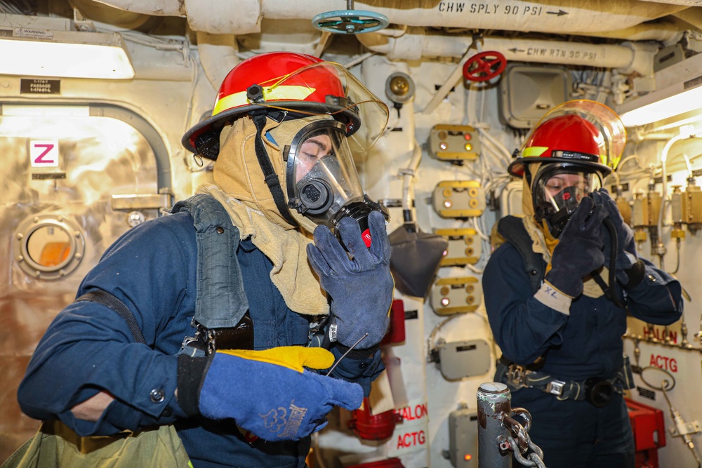 Gravely is deployed with the Harry S. Truman Carrier Strike Group on a scheduled deployment in the U.S. Sixth Fleet area of operations