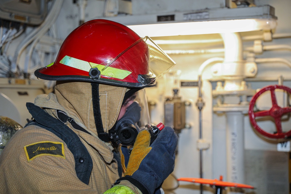 Gravely is deployed with the Harry S. Truman Carrier Strike Group on a scheduled deployment in the U.S. Sixth Fleet area of operations