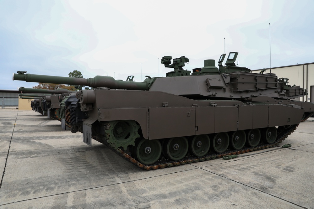 Spartan Brigade receives modernized M1A2 SEPv3 Abrams tanks