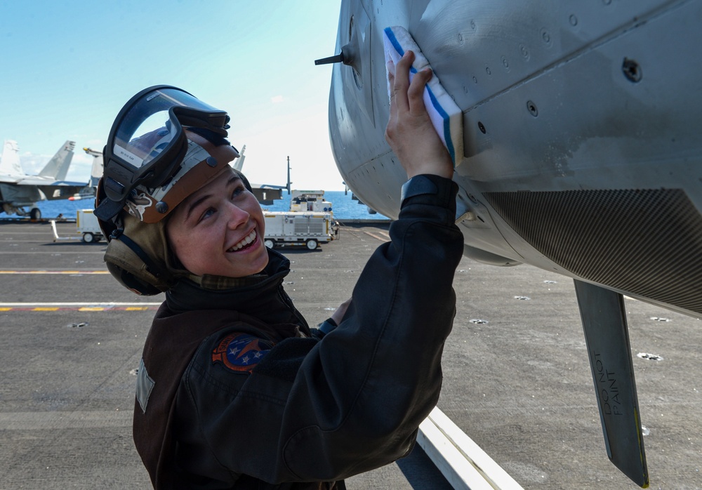 The Harry S. Truman Carrier Strike Group is on a scheduled deployment in the U.S. Sixth Fleet area of operations in support of naval operations to maintain maritime stability and security.