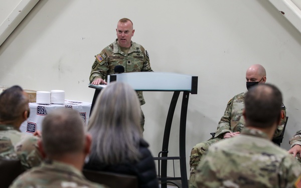 79th EOD Cases Battalion Colors in Preparation for CENTCOM Deployment