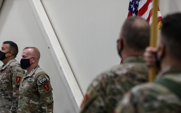 79th EOD Cases Battalion Colors in Preparation for CENTCOM Deployment