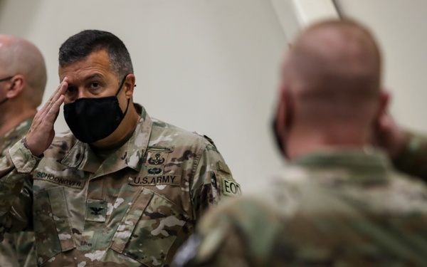 79th EOD Cases Battalion Colors in Preparation for CENTCOM Deployment