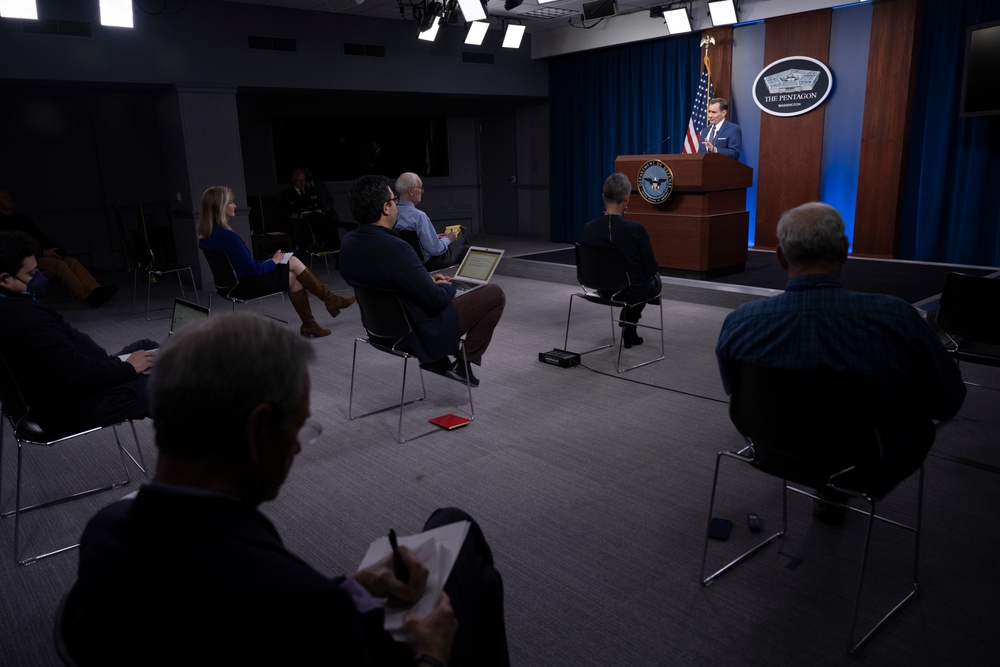 Pentagon Spokesman Holds Press Briefing