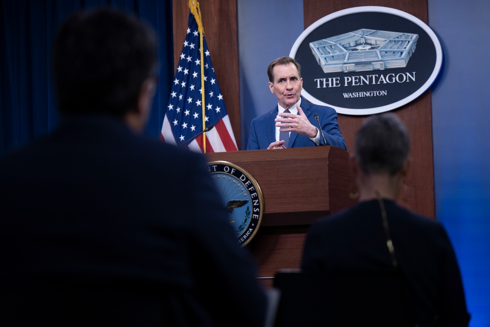 Pentagon Spokesman Holds Press Briefing