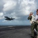 USS George H.W. Bush Hosts Rear Adm. John F. Meier