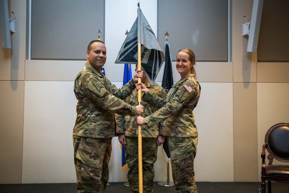 460th OSS Inactivation Ceremony; DEL 4 S-Staff Assumes Responsibility