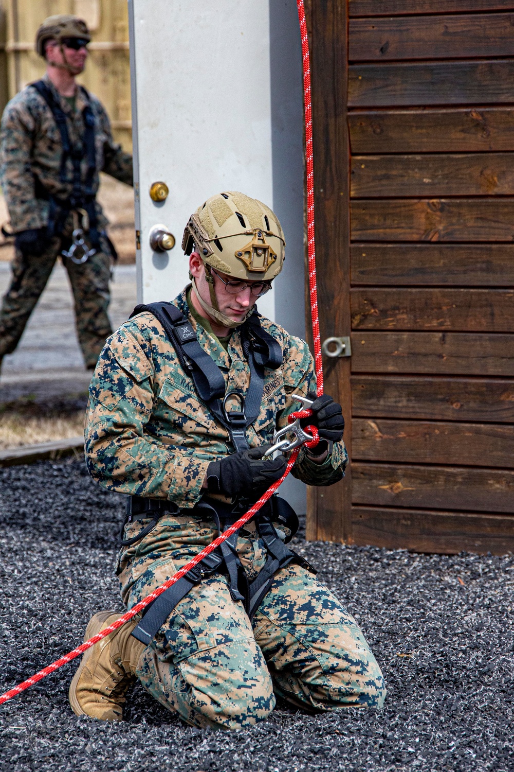 CBIRF H&amp;S Marines Rappel Tower