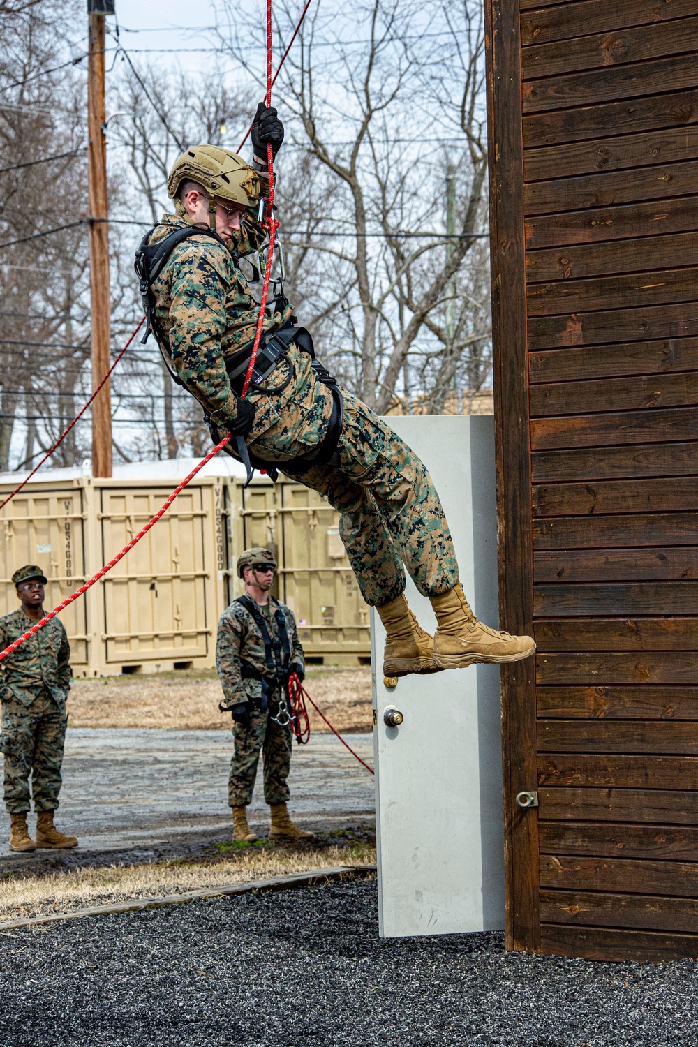 CBIRF H&amp;S Marines Rappel Tower