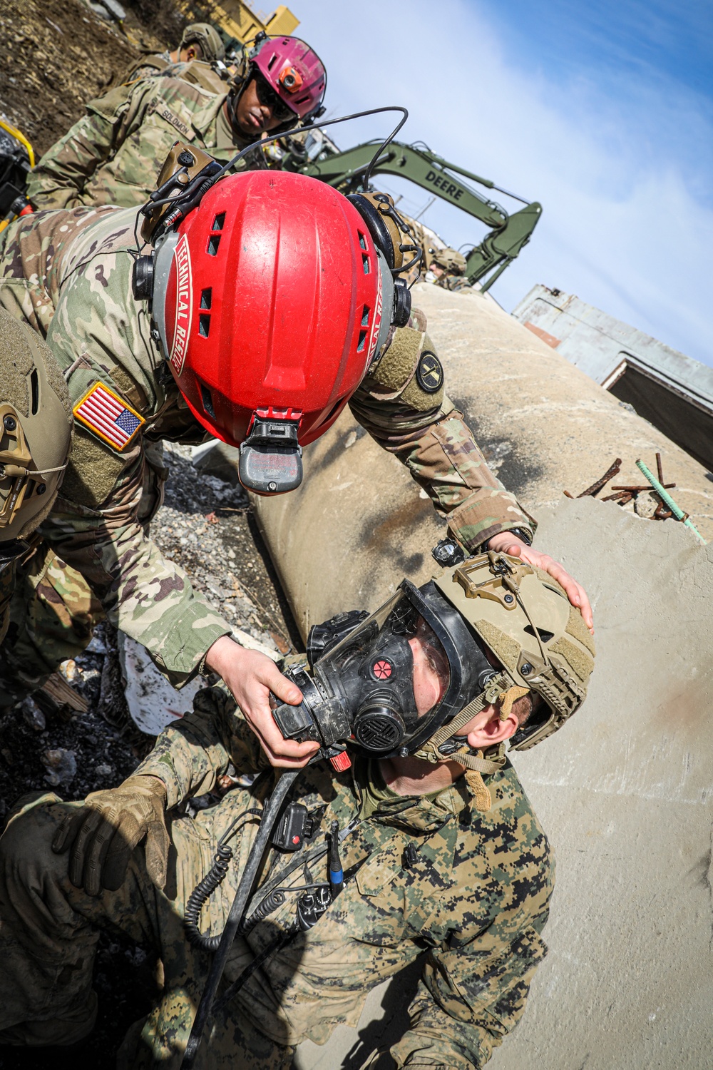 CBIRF trains with the 911th Technical Rescue Engineer Company at Ft. Belvoir