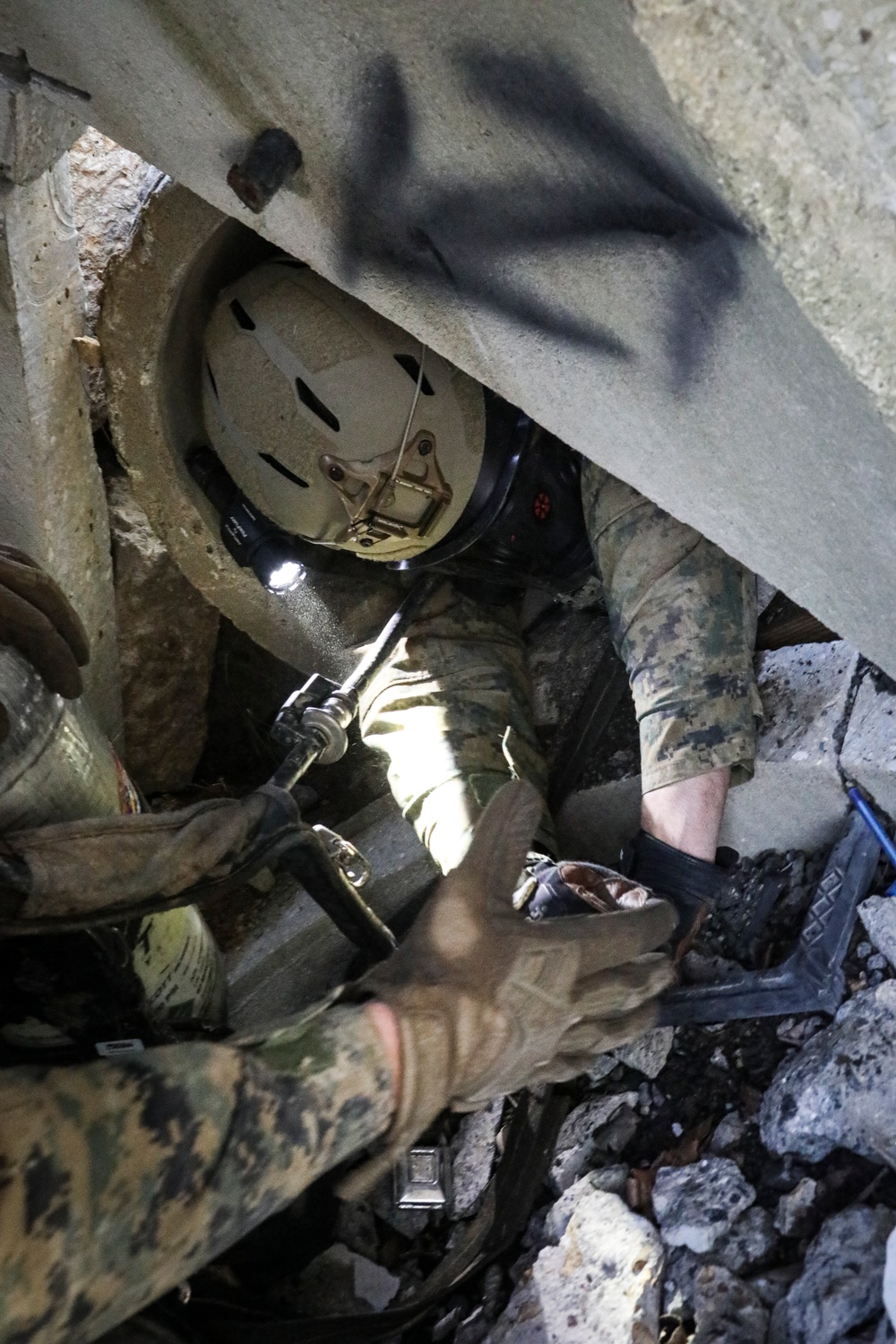 CBIRF trains with the 911th Technical Rescue Engineer Company at Ft. Belvoir