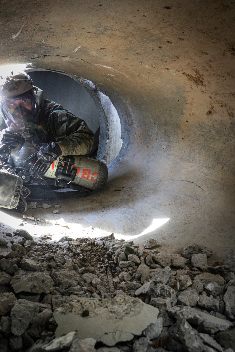 CBIRF trains with the 911th Technical Rescue Engineer Company at Ft. Belvoir