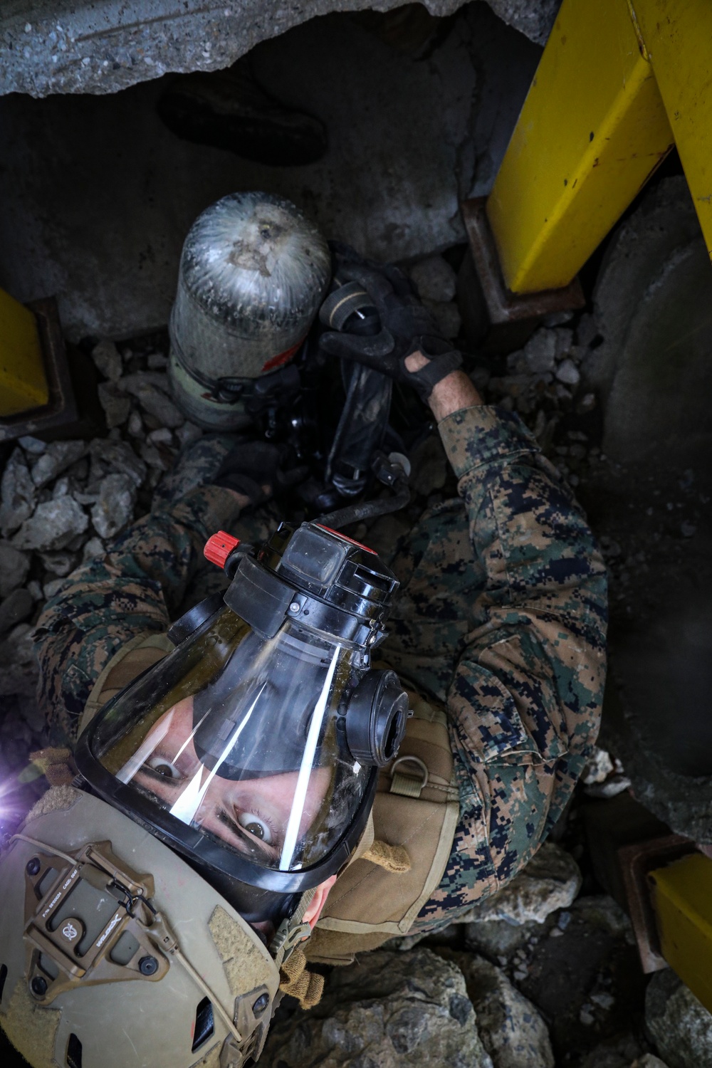 CBIRF trains with the 911th Technical Rescue Engineer Company at Ft. Belvoir