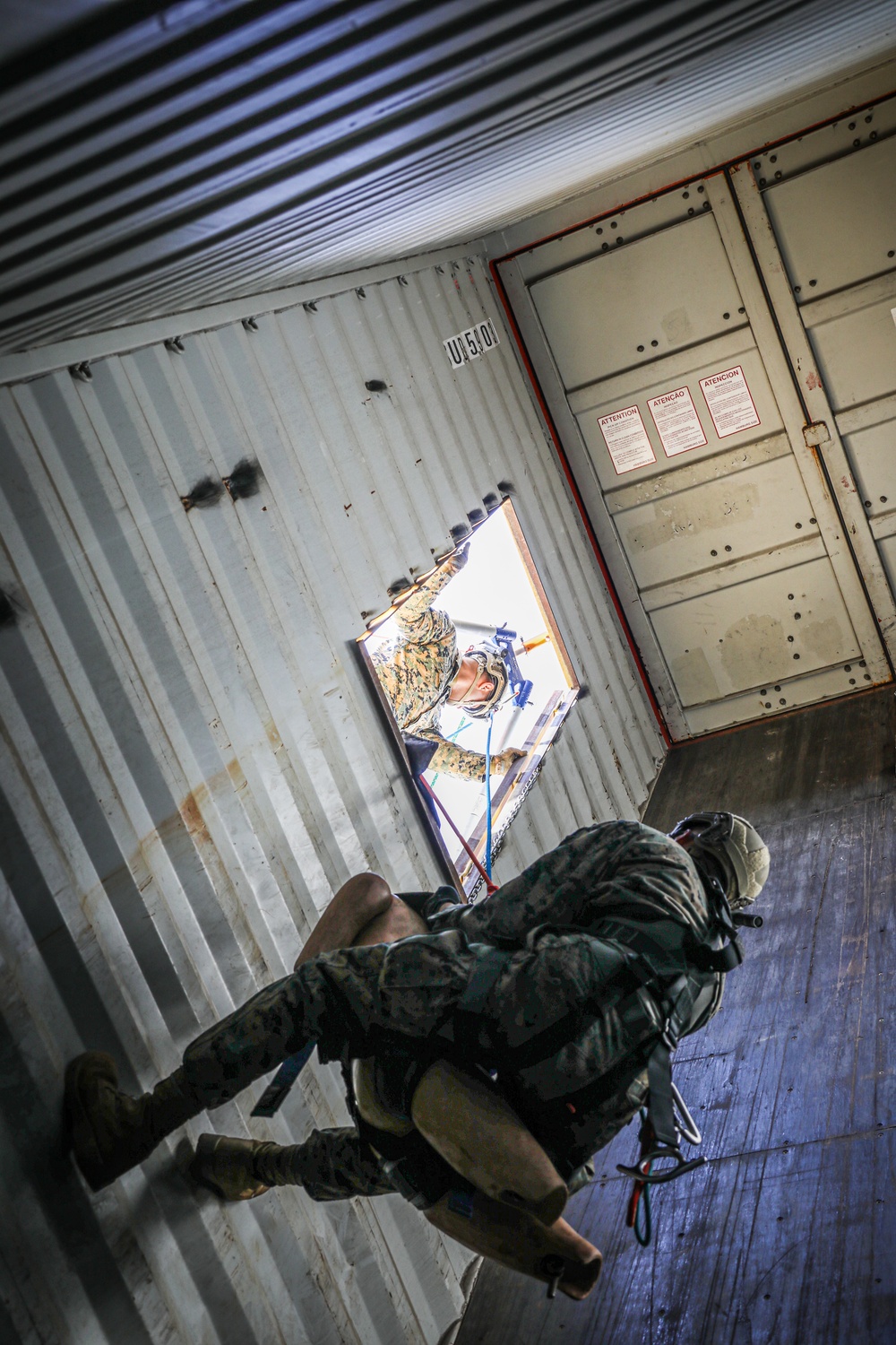 CBIRF trains with the 911th Technical Rescue Engineer Company at Ft. Belvoir