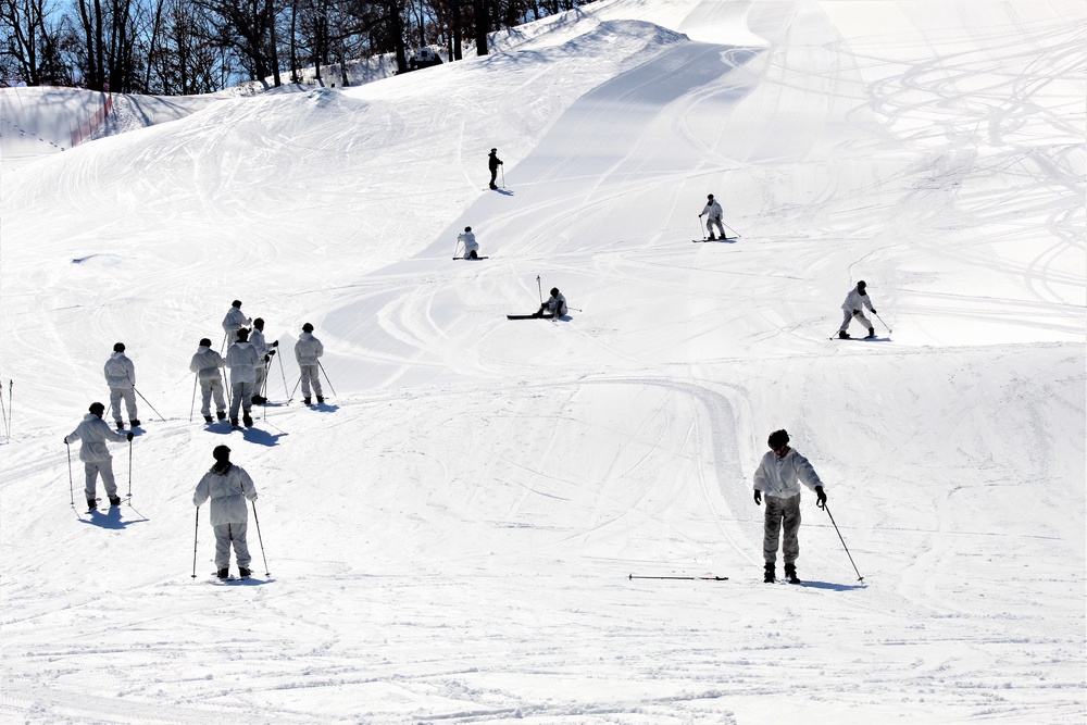 CWOC class 22-05 students complete skiing familiarization during training at Fort McCoy