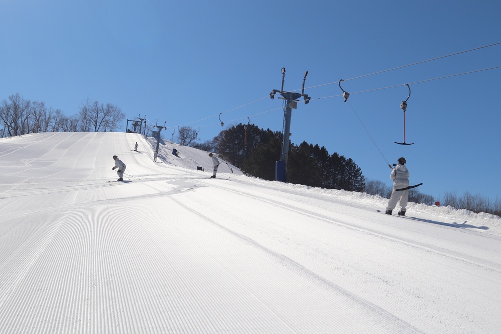 CWOC class 22-05 students complete skiing familiarization during training at Fort McCoy
