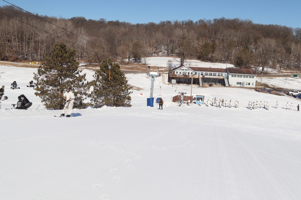 CWOC class 22-05 students complete skiing familiarization during training at Fort McCoy