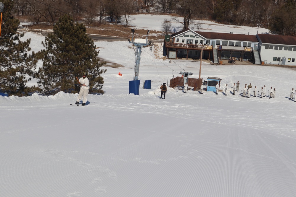 CWOC class 22-05 students complete skiing familiarization during training at Fort McCoy