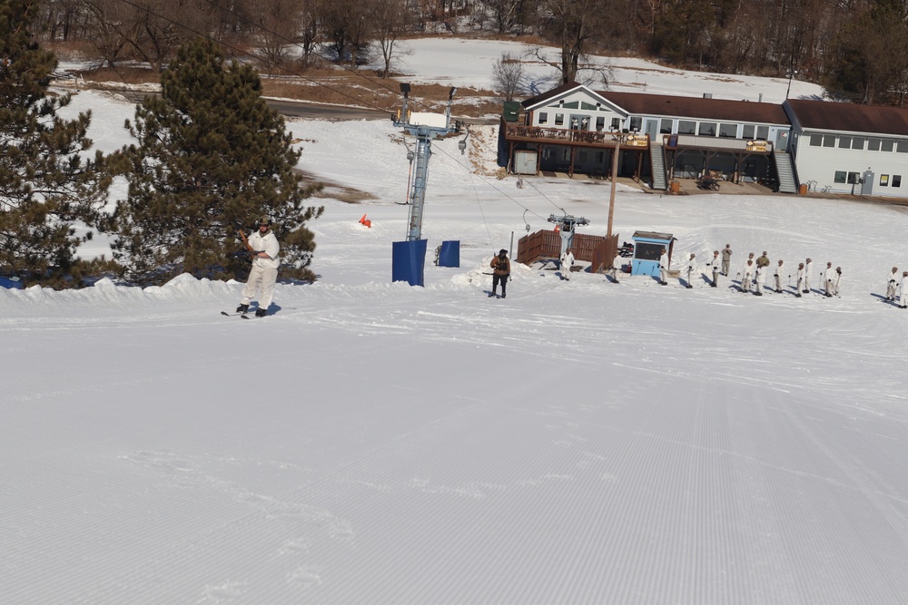 CWOC class 22-05 students complete skiing familiarization during training at Fort McCoy