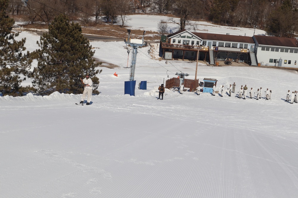 CWOC class 22-05 students complete skiing familiarization during training at Fort McCoy