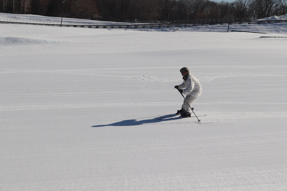 CWOC class 22-05 students complete skiing familiarization during training at Fort McCoy