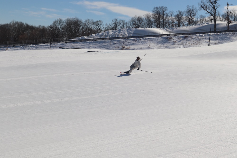 CWOC class 22-05 students complete skiing familiarization during training at Fort McCoy