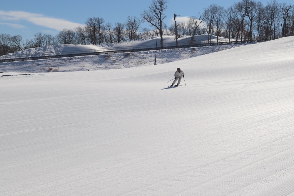 CWOC class 22-05 students complete skiing familiarization during training at Fort McCoy