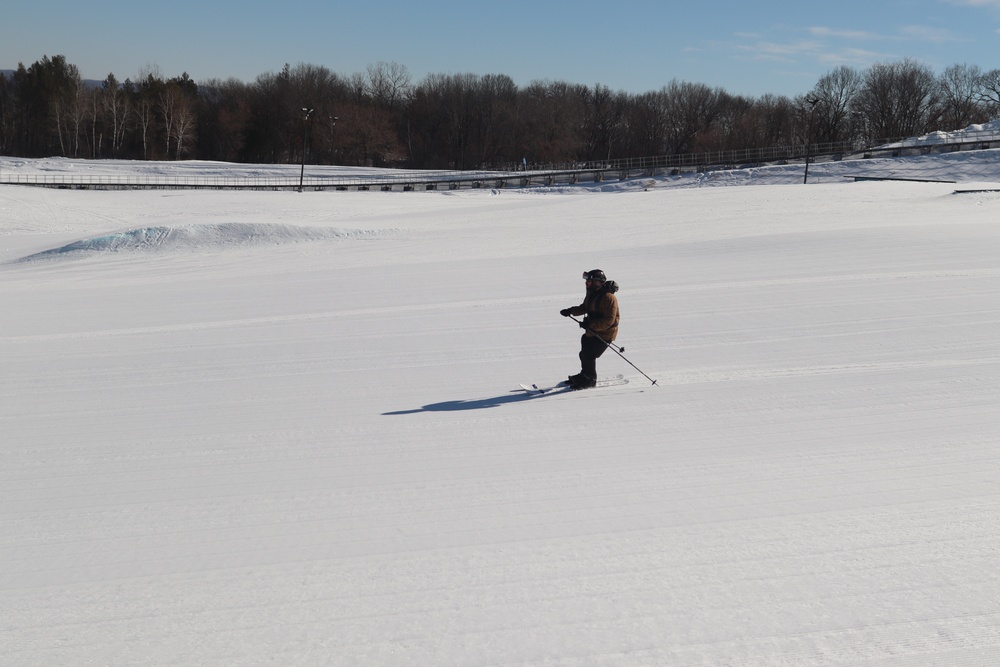 CWOC class 22-05 students complete skiing familiarization during training at Fort McCoy