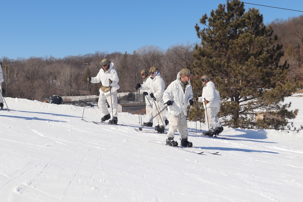 CWOC class 22-05 students complete skiing familiarization during training at Fort McCoy