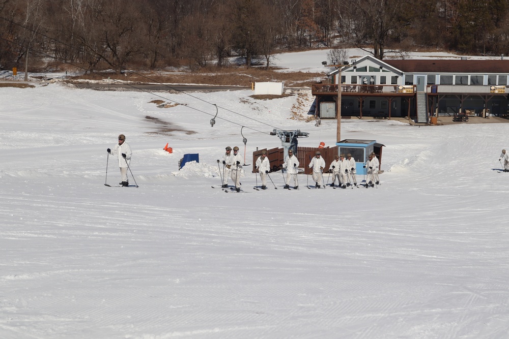 CWOC class 22-05 students complete skiing familiarization during training at Fort McCoy