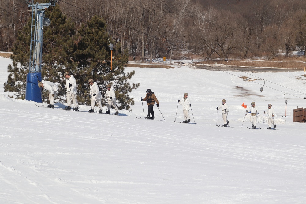 CWOC class 22-05 students complete skiing familiarization during training at Fort McCoy