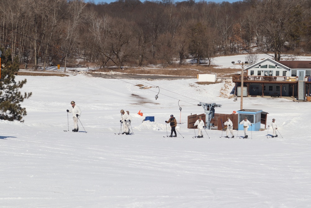 CWOC class 22-05 students complete skiing familiarization during training at Fort McCoy