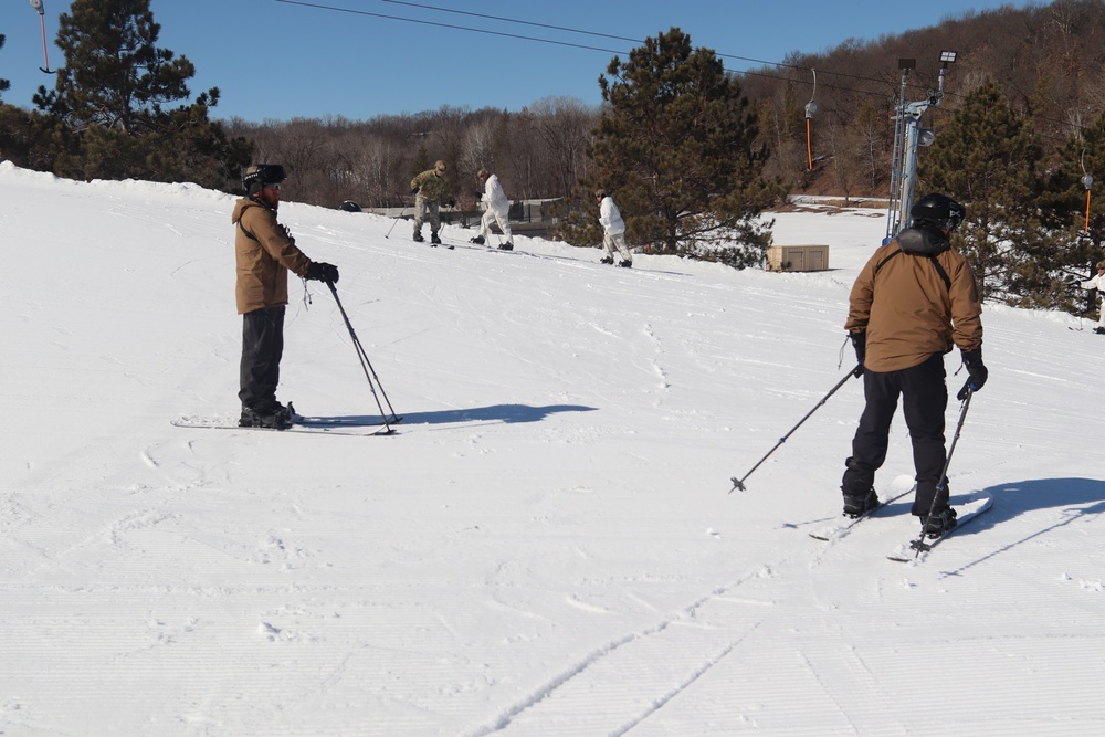 CWOC class 22-05 students complete skiing familiarization during training at Fort McCoy