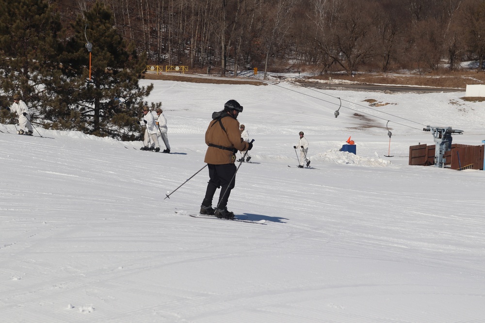CWOC class 22-05 students complete skiing familiarization during training at Fort McCoy
