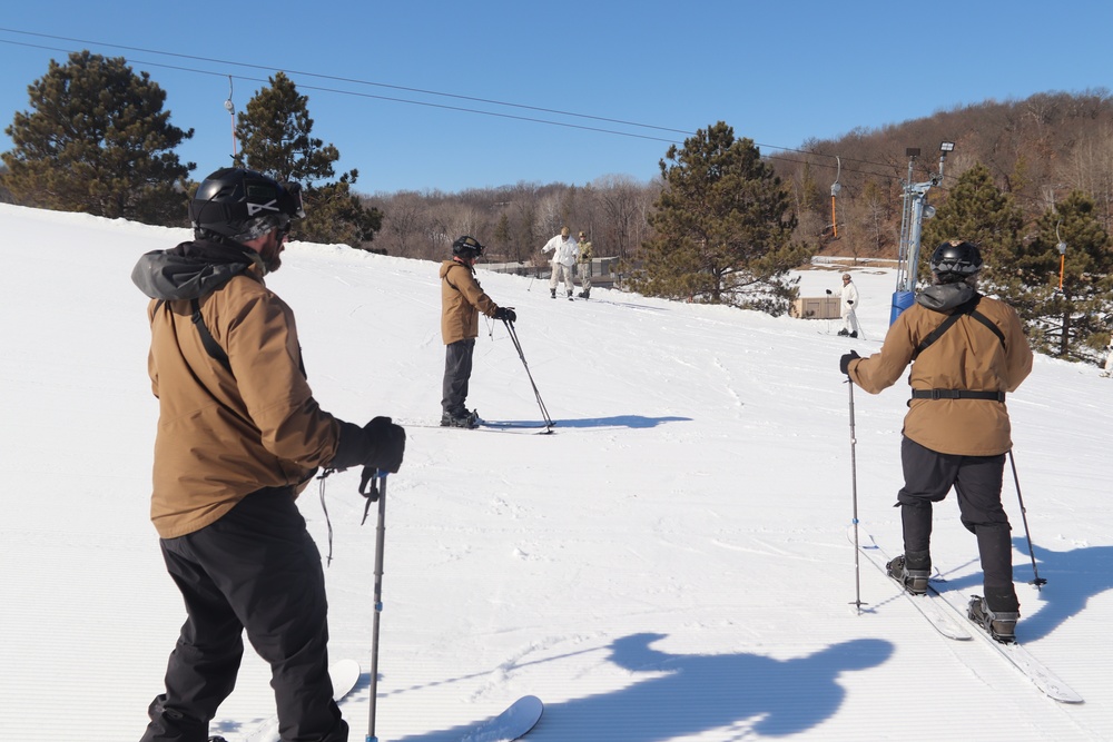CWOC class 22-05 students complete skiing familiarization during training at Fort McCoy