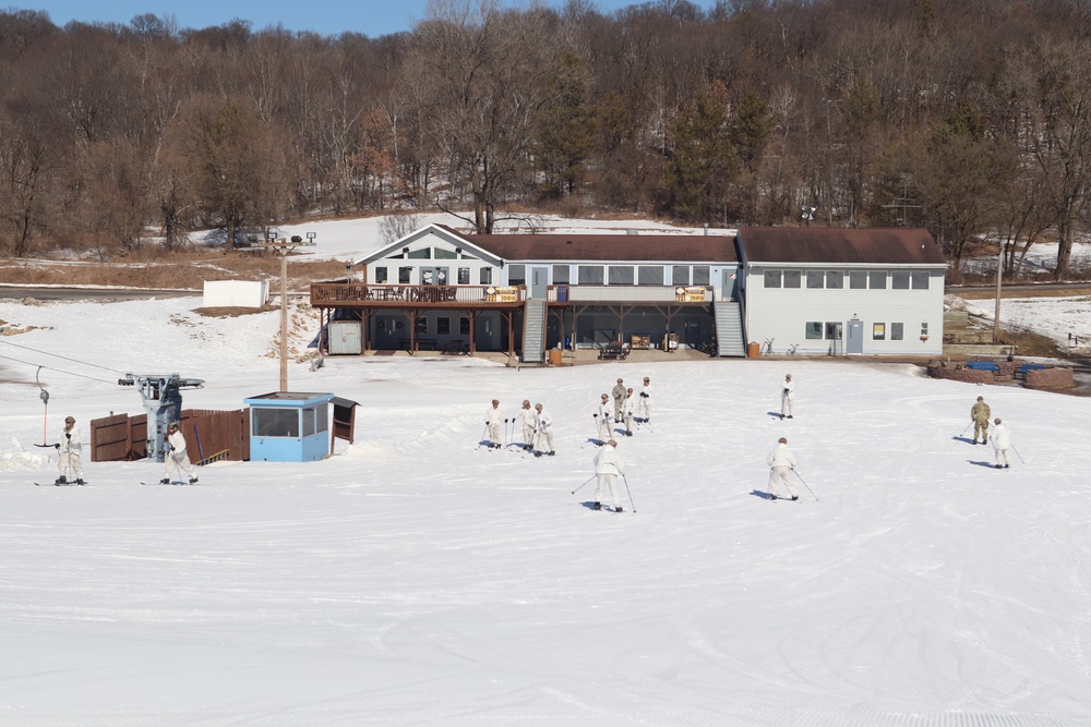 CWOC class 22-05 students complete skiing familiarization during training at Fort McCoy