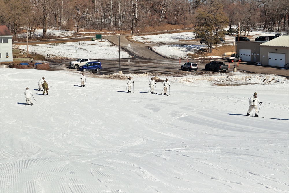 CWOC class 22-05 students complete skiing familiarization during training at Fort McCoy