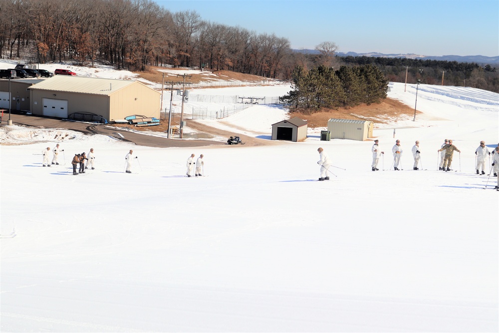 CWOC class 22-05 students complete skiing familiarization during training at Fort McCoy
