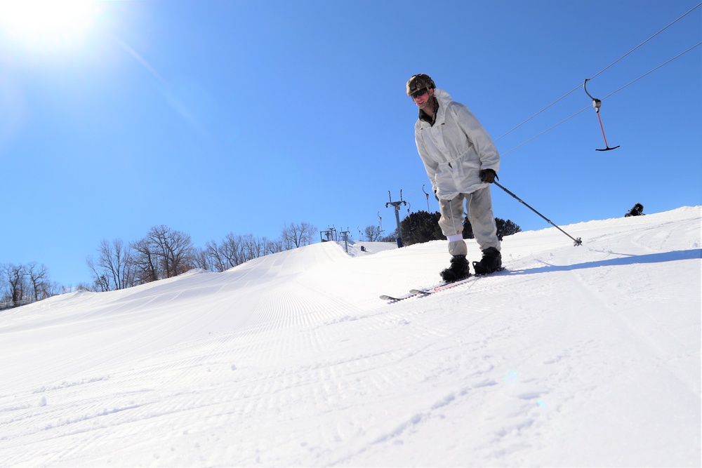 CWOC class 22-05 students complete skiing familiarization during training at Fort McCoy