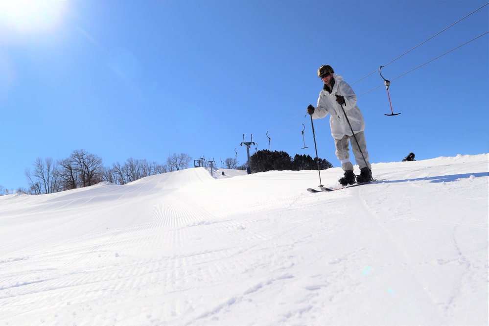 CWOC class 22-05 students complete skiing familiarization during training at Fort McCoy