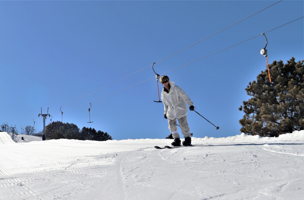 CWOC class 22-05 students complete skiing familiarization during training at Fort McCoy