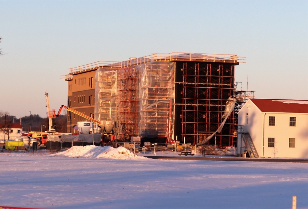 Barracks construction at Fort McCoy