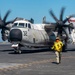 A C-2 Greyhound Taxis On The Flight Deck