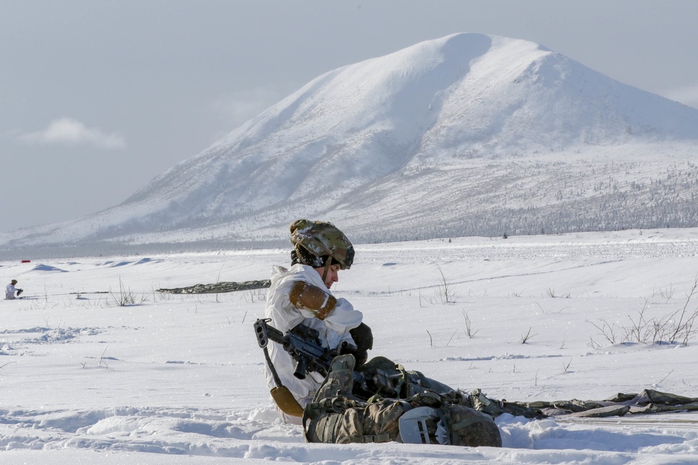 Paratrooper getting ready