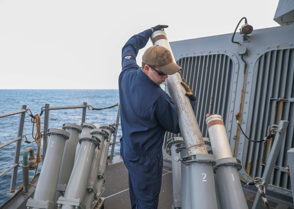 Cryptologic Technician Reloads Chaff