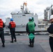 USS Ross conducts underway replenishment with French ship FS Marne