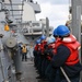 USS Ross conducts underway replenishment with French ship FS Marne