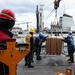 USS Ross conducts underway replenishment with French ship FS Marne