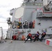 USS Ross conducts underway replenishment with French ship FS Marne